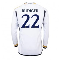 Real Madrid Antonio Rudiger #22 Domáci futbalový dres 2023-24 Dlhy Rukáv